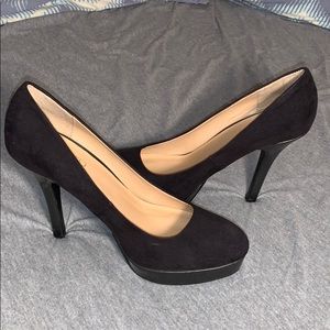 Black platform heels